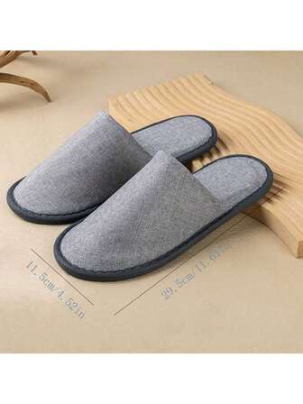 2 pares de zapatillas desechables para hoteles, zapatillas antideslizantes para baños y zapatillas desechables gruesas para invitados en el hogar