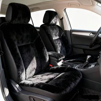 Universal Luxury Car Seat Covers, Full Wrap-Around Design, Non-Slip Edges, Warm And Comfortable In Winter, Fits All Vehicle Models, Easy Installation, Seamless Fit, Soft Fabric
