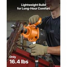 1 Inch Air Impact Wrench, Up To 1200 Ft-Lbs Nut-Busting Torque, 16.4 Lbs Lightweight Pneumatic Impact Gun With Double Handles For Heavy Duty Repairs And Maintenance - Pistol-type: 1 inch, 1000-2000 ft.lbf - 查看 6