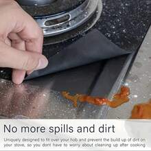 1/2/4 Pcs Premium Reusable Gas Range Stovetop Burner Protector Pad Liner Cover - For Cleaning Kitchen Tools Anti Fouling And Anti Oil Cleaning Pad