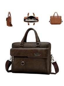 手提包、男士公文包、商务休闲单肩斜挎包、大容量背包、电脑包 - 彩色 - 查看 1