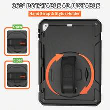 1pc Stock Case Compatible With IPad 10th/ 9th/ 8th/ 7th/ 6th/ 5th/4th Generation 10.9/11''/ 9.7'', Compatible With IPad 11(A16 2025) Compatible With IPad (A16) 11 Inch 11th Generation 2025 Galaxy Tab A8 10.5 Inch 2022 Compatible With IPad Pro/Air6/Air7 11 2018/2020/2021/2022/2024/2025 Compatible With IPad Mini 6 8.3 Inch Compatible With IPad Mini 7 A17 Pro 8.3'' 2024Case With Pencil Holder - Black + Sky Blue - View 7