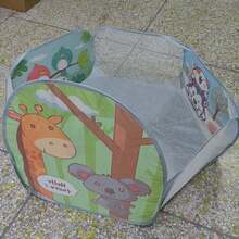 1pc Children's Play Tent Fence Toy, For Playing, Excluding Ocean Balls (Ocean Balls For Display Purposes Only) - Light Grey - View 3