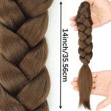 Synthetic Grap Claw Clip On Braided Ponytail Hair Extensions 18Inch Braids Pony Fake Hairpiece For Women Daily Use - Multicolor - View 4