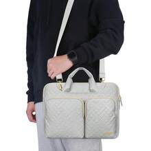 360° Protective Laptop Shoulder Bag For 13 Inch New  Air M4 A3240 2025 M3 A3113 M2 A2681 M1 A2337 A2179 A1932 13 Inch  Pro M2 M1 A2338 A2251 A2289 Computer Bag Space Gray - 13133Inches - View 6