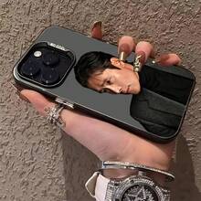 Funda de Smartphone de Alta Gama Compatible con 17 16 15 14 Pro 13 12 Plus 11 de Color Mate Plateado  B-Byung H-Hun - Negro8 - Ver 2