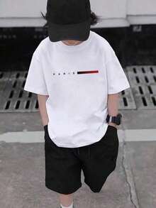 Paris Kids T-Shirt, 100% Cotton Youth Shirt, Premium Blouse For Children And Teenagers - New Release - 白色 - 查看 2