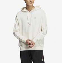 Adidas Unisex Casual Hooded Sweatshirt - White - View 1