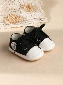 Spring/Autumn New Infant Shoes, Soft Sole Anti-Slip Anti-Kick 6-9 Months 0-1 Year Old Boys/Girls Toddler Walking Shoes - Black - View 3
