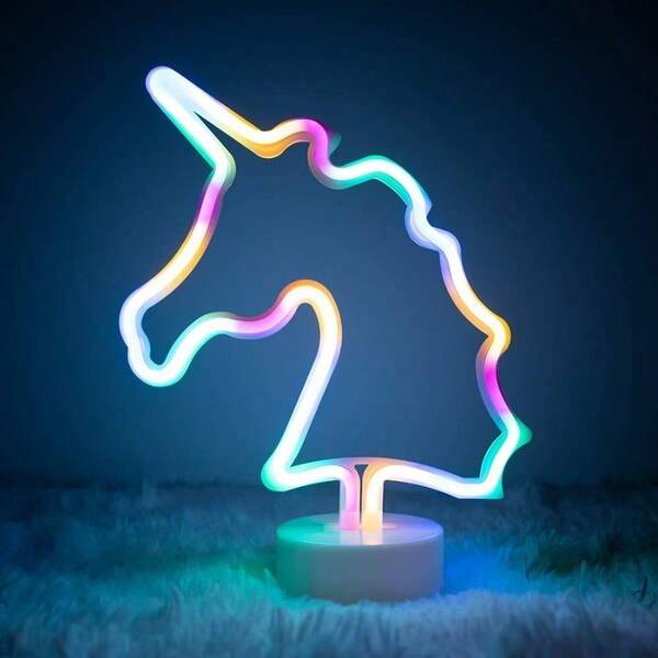 Magical Neon Sign Colorful Motif Night Lamp Colorful Neon With Base Table Wall Decoration Best Family Birthday Holiday Wedding Party Supplies