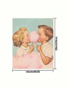 Marshmallow DIY Digital Painting: Ignite Creative Life, Depict A Colorful World. DIY Digital Painting, Start Your Art Journey. It Is The Perfect Blend Of Creativity And Fun, An Excellent Choice For Interaction, Couples Sharing, And Personal Relaxation. High-Quality Canvas, Fine Texture, Carrying Your Artistic Dreams. Paints, Vibrant And Long-Lasting Colors, And Odorless, And Reliable. - Baby Pink - View 3