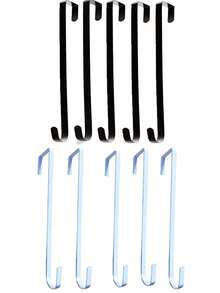 10pcs/5pcs/4pcs/2pcs/1pcChristmas Wreath Hook, Metal Shrinking Christmas Door Hook, Door-Backing Wreath Hook, Christmas Decoration Telescopic Hook - Multicolor - View 17