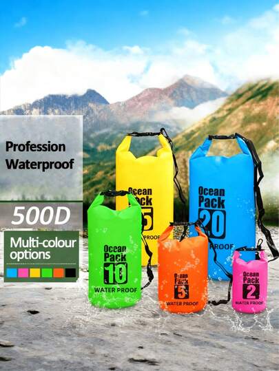The Latest Women's Outdoor Waterproof Bag Is Available In 2L/5L/10L/15L Capacities. Made Of Durable, Scratch-Resistant PVC, This Versatile Women's Outdoor Crossbody Bag Is A Large-Capacity Waterproof Backpack Suitable For Diving, Rafting, Swimming, Beach Activities, Canyoning, Hiking, And Other Outdoor Activities, Meeting Various Outdoor Storage Needs.Pool Toys, Camping, Camping Essentials, Travel Essentials, Camping Equipment, Fun Gifts