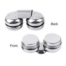 , 2 Pack Stainless Steel Oil Painting Double Palette Cup With Screw Lid Dipper Clip For Watercolor Gouache,Stainless Steel - Stainless Steel - 查看 8