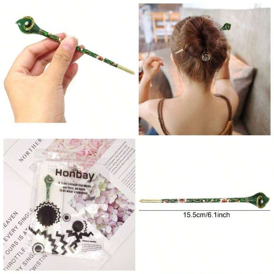 Hair Rings & Charms - สีเขียว - ดู 1