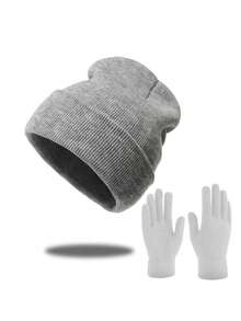 1pc Or 2pcs Unisex Solid Color Knit Beanie Hat, Warm Earflap Hat Suitable For Autumn/Winter Daily Use, Outdoor Travel, Hiking, Skiing, Cycling, Climbing Winter Gear Valentines Gift - Style H - View 16