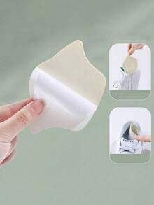 4片装防摩擦鞋跟垫，自粘式鞋跟贴，透气足部保护垫