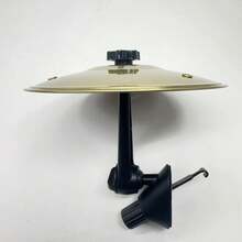 1pc Car Tambourine Car Mini Drum, Easy Clamping Design, Suitable For Music Lovers, Durable And Compact Car Accessories, Suitable For Various Models, Gold/Silver Optional