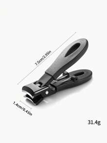 Modern Stainless Steel Toenail Clipper, 25° Angled Blades - Splash Resistant Design For Thick/Ingrown Nails, Ergonomic Non-Slip Handle, Black And Green (Holiday Green Handle) - Foot Care Tool