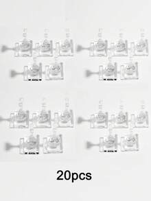 独立式非磁性亚克力美甲练习架（不含底座），透明假指甲片美甲练习工具，高级展示架，包含美甲黏土，适用于猫眼美甲练习和展示，是美甲沙龙初学者DIY用品的理想之选。 - 彩色 - 查看 14