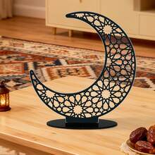 1件亚克力树脂桌面摆件，斋月祝福 - 非电力家居卧室装饰 - 节日理想礼物，日常家居装饰，任何场合的礼物 - 彩色 - 查看 7