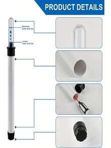 1-3pcs Plant Water Level Indicator Set, 7.09 Inch PVC Water Level Indicator, Water Level Indicator, Plant Water Level Indicator, Suitable For Hydroponics, Planter Boxes, Potted Plants, Plant Watering Indicator, Plant Water Level Monitor, Plant Watering Indicator And PH Value, Potted Plant Care, Hydroponics Tools, Compact Size, Practical Indicator, Reliable Material, Durable Plastic, Plant Hydration Tool, Greenhouse Users, Hydroponics Growers