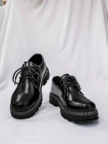 男士商务鞋，乐福鞋，平底鞋，增高鞋，系带鞋，办公/学校风格，尺码偏大半码