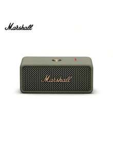 Marshall Altavoz Bluetooth inalámbrico portátil EMBERTON III: diseño a prueba de polvo y agua, batería de larga duración, sonido estéreo, portátil y liviano, adecuado para uso doméstico y exterior. - Verde - Ver 1