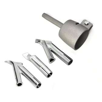 4件套PVC塑料地板焊接枪喷嘴套装 - Y型三角焊接嘴、尖头喷嘴、气嘴、圆形焊接嘴