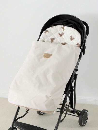 1 peça de saco de dormir para carrinho de bebê em tecido Oxford, ideal para brincar no carro com crianças, adequado para outono e inverno, à prova de vento e impermeável, quente e respirável, capa para bebê conforto, tecido impermeável e respirável.