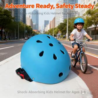 Multi-Sport Adjustable Helmet CPSIA CE Certified - Breathable Lightweight Comfortable Protective Helmet For Cycling Skateboarding , Multi-Head Circumference Fit With Portable Packaging, Perfect Holiday Gift For Family