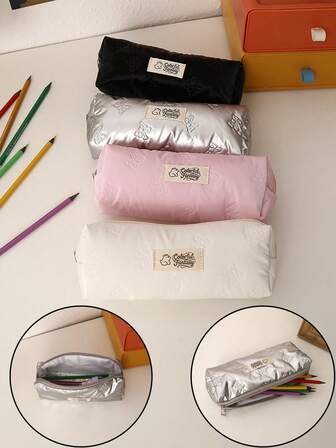 1 Piece. High-Quality, Large-Capacity, Bow-Tie Pencil Case For Girls, Student Storage Bag. Large-Capacity Pencil Case. Portable Design, Comes With A Women's Cosmetic Bag. Student Stationery. Student Pencil Case. Back-To-School Gift. The Perfect Choice For Students To Give As Gifts To Each Other!