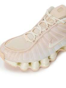 Nike Giày thể thao Shox TL Unisex chạy bộ đệm cơ học hấp thụ sốc lưới thoáng khí phong cách táo bạo đa năng tập thể dục đường phố hàng ngày ngọc trai trắng hạt hồng IH5075-219 - Trắng/Ngọc trai - Xem 5