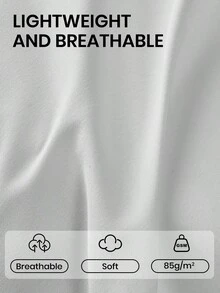 2/3/4pcs Fitted Sheets Set, Bedding, Bed Sheets, Solid Color Bedding Sheets Set With Deep Pocket, Fall Decor, Halloween Decor, Room Decor, Luxury Soft Bedding Sheets And Pillowcases, 1 Flat Sheet, 1 Fitted Sheet And 2 Pillowcases, All Seasons, Halloween Gift, Machine Washable, For Single, Twin, Full, Queen And King Sizes - 白色 - 查看 5