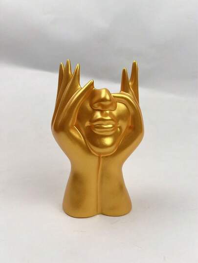 1件独特创意人体艺术化妆刷收纳盒，桌面化妆刷收纳盒，装饰树脂雕像，轻巧便携，适合11个节日包、房间装饰、包包、化妆包、梳妆台、旅行、化妆包、收纳盒、储物盒、旅行必备、化妆品收纳盒、化妆包、洗漱包、桌面收纳盒、化妆包、化妆袋、化妆品收纳盒、梳妆台配件、化妆袋、化妆包、珠宝盒、化妆刷收纳盒、化妆刷架、香水收纳盒、化妆包、女士礼物、圣诞礼物、女士礼物创意