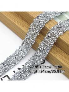 1個自粘樹脂鑽石修飾裝飾品diy用於衣服配件 - 灰色 - 查看 4
