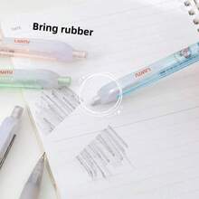 Random 10Pcs Erase Push-Button Automatic Pencil, High-Quality Creative Student Stationery Pen, Cute Erase Automatic Pencil, 0.7mm Student 2B Pencil, No To Sharpen The Core, Replaceable Core Push-Button Automatic Core, Smooth Writing, Built-In Eraser, Suitable For Adult And Student Creation, Family Drawing, Christmas Card Coloring,Office Signature Supplies, Giftery For Family, Friends, Colleagues, Boys, Girls, School Supplies