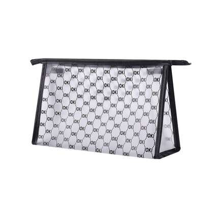 1个防水透明拉链化妆包，便携式旅行化妆品收纳袋