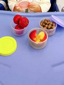 6pcs Leak-Proof PP Material Refill Boxes, Round Food Storage Containers With Lids, Microwave & Dishwasher , Stackable Colorful Covered Containers, Ideal Birthday Gift, Lunch Box - Multicolor - View 9