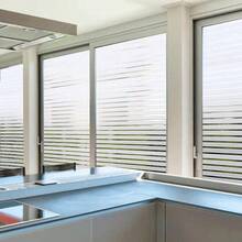 1pc Frosted Window Privacy Film Sun Blocking Frosted Glass Window Film Static Cling Window Covering Non Adhesive Glass Sticker For Home Office Bathroom Kids Study Stripe Patterns - Multicolor - View 29