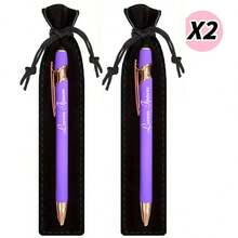 Customized Luxury Soft-Touch Ballpoint Pens With Black Pencil Cases - Personalized Writing Tools, Suitable Names And Company Websites, Perfect Gifts For Men, Anniversaries, Birthdays, And Graduation Season Presents,New Job, Office Supplies - Multicolor - View 36