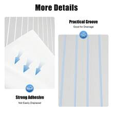 TFCFL Floor Mat, Self-Adhesive Flooring Mat, Non-Slip Floor Mat, RV Flooring Mat For Yachts, Fishing Boats, RVs, Diving Platforms, Fishing Boat Balconies, Golf Carts - Light Grey+White - View 2