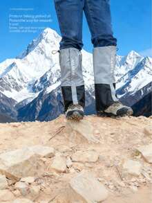 男女通用多色雪地靴，适用于雪地徒步、沙漠徒步、防雪防沙、腿部保护、雪山徒步、滑雪等户外运动，防水耐磨。