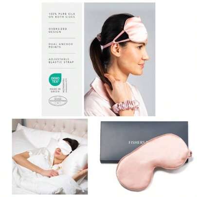 Tranquility Seda Pura teraputica Dormir mscara, unparalleled Lujo de Seda u2013 Cuaderno de 25 mm