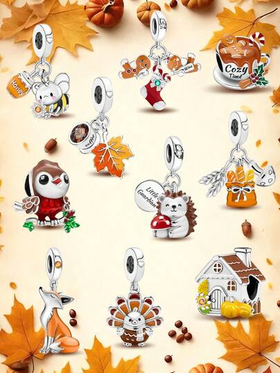 1 pieza Colgante de plata de ley 925 con diseño de Turquía a la moda, apto para pulseras, brazaletes y elaboración de joyas DIY, para combinar con atuendos diarios y decoración de joyas para niñas