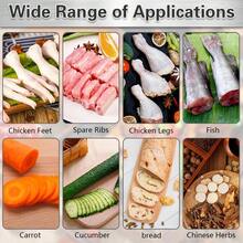 Heavy Duty Stainless Steel Cutter, Manual Meat Slicer, Frozen Meat Cutting, Stainless Steel Beef/Chicken/Vegetable/Fruit/Herb/Paper Cutting Tool, Suitable For Home/Restaurant/Cafeteria/Hotel/Kitchen, Easy To Clean