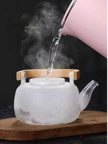 Una tetera de vidrio con asa, un juego de té de vidrio especial recién lanzado en 2025, adecuado para varios tipos de cocinas. Esta tetera tiene funciones de juego de té y es aplicable para uso al aire libre, hotel y hogar, y se puede usar como tetera para preparar té negro. Gran promoción de fin de año, los amigos que les guste pueden hacer pedidos para comprar. - Multicolor - Ver 5