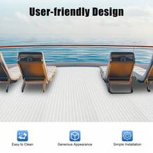 TFCFL Floor Mat, Self-Adhesive Flooring Mat, Non-Slip Floor Mat, RV Flooring Mat For Yachts, Fishing Boats, RVs, Diving Platforms, Fishing Boat Balconies, Golf Carts - Light Grey+White - View 4