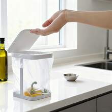 Office Desktop Trash Can, Kitchen Garbage Can, Portable Trash Can Stand, Mini Countertop Trash Can With Lid