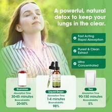 GREENPEOPLE Mullein Drops For Lungs - Lung Cleanse & Detox - Apple Flavor Vegan Mullein Leaf Extract Liquid Tincture, Support For Respiratory, Immune, Digestive System, Natural Herbal Supplement, 2 FL OZ - Apple flavor - 查看 5
